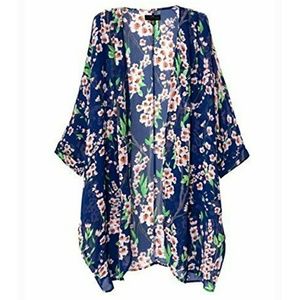 FLORAL PRINT KIMONO